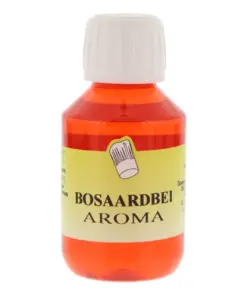Flesje Bosaardbei Aroma smaakdruppels voor het toevoegen van aardbeiensmaak aan recepten en dranken.