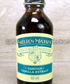 Flesje Tahitiaans vanille extract 60ml op productpagina, ideaal voor wie vanille essence kopen wil.